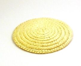 Natural Straw Braid Hat Base in 2 Sizes